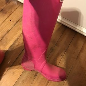 Used Hunter Boots size 8
